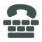 TTY phone and keyboard icon