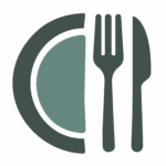 Icon of a plate and silverware
