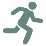 Icon of a person running
